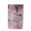 4x6 Purple Frosted Pillar Candle