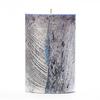 4x6 Blue Frosted Pillar Candle