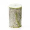 4x6 Green Frosted Pillar Candle