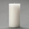 4x8 White Frosted Pillar Candle