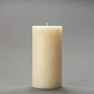 4x8 Ivory Frosted Pillar Candle