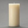 4x8 Ivory Frosted Pillar Candle