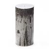 4x8 Black Frosted Pillar Candle