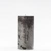 4x8 Black Frosted Pillar Candle
