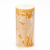 4x8 Yellow Frosted Pillar Candle