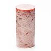 4x8 Orange Frosted Pillar Candle
