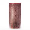 4x8 Red Frosted Pillar Candle