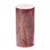 4x8 Red Frosted Pillar Candle