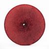 4x8 Red Frosted Pillar Candle