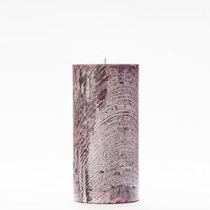4x8 Purple Frosted Pillar Candle