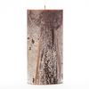4x8 Brown Frosted Pillar Candle