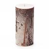 4x8 Brown Frosted Pillar Candle