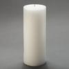 4x10 White Frosted Pillar Candle