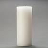 4x10 White Frosted Pillar Candle
