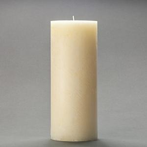 4x10 Ivory Frosted Pillar Candle