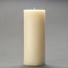 4x10 Ivory Frosted Pillar Candle