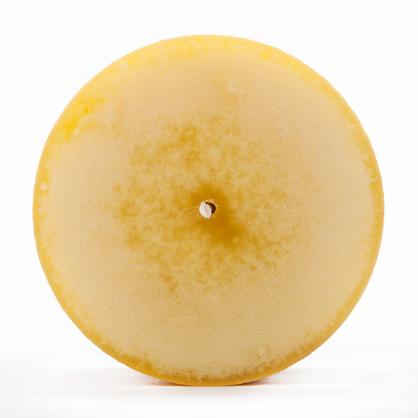 4x10 Yellow Frosted Pillar Candle