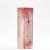 4x10 Orange Frosted Pillar Candle
