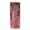 4x10 Red Frosted Pillar Candle