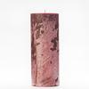 4x10 Red Frosted Pillar Candle