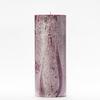 4x10 Purple Frosted Pillar Candle