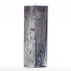 4x10 Blue Frosted Pillar Candle