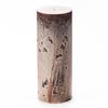 4x10 Brown Frosted Pillar Candle