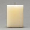 3x3x4 Ivory Frosted Square Pillar Candle