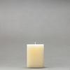3x3x4 Ivory Frosted Square Pillar Candle