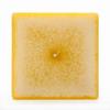 3x3x4 Yellow Frosted Square Pillar Candle