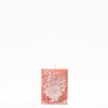 3x3x4 Orange Frosted Square Pillar Candle