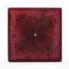 3x3x4 Red Frosted Square Pillar Candle