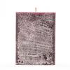 3x3x4 Purple Frosted Square Pillar Candle