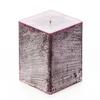 3x3x4 Purple Frosted Square Pillar Candle