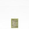 3x3x4 Green Frosted Square Pillar Candle