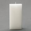 3x3x6 White Frosted Square Pillar Candle