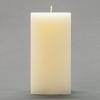 3x3x6 Ivory Frosted Square Pillar Candle