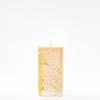 3x3x6 Yellow Frosted Square Pillar Candle