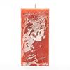 3x3x6 Orange Frosted Square Pillar Candle