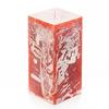 3x3x6 Orange Frosted Square Pillar Candle