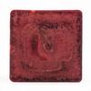 3x3x6 Red Frosted Square Pillar Candle