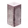 3x3x6 Purple Frosted Square Pillar Candle