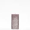 3x3x6 Purple Frosted Square Pillar Candle