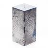 3x3x6 Blue Frosted Square Pillar Candle