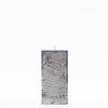 3x3x6 Blue Frosted Square Pillar Candle