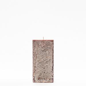 3x3x6 Brown Frosted Square Pillar Candle
