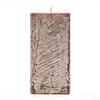 3x3x6 Brown Frosted Square Pillar Candle