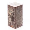 3x3x6 Brown Frosted Square Pillar Candle