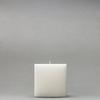 4x4x4 White Frosted Square Pillar Candle