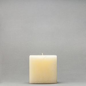 4x4x4 Ivory Frosted Square Pillar Candle